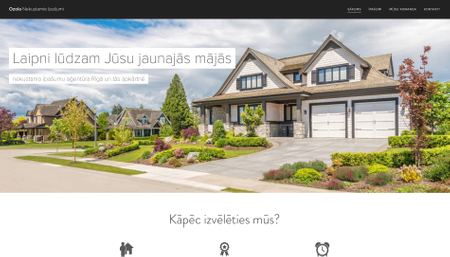 Nekustamo īpašumu aģentūras veidne