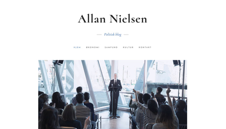 Politisk blog skabelon