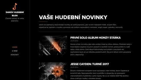 Šablona hudební blog