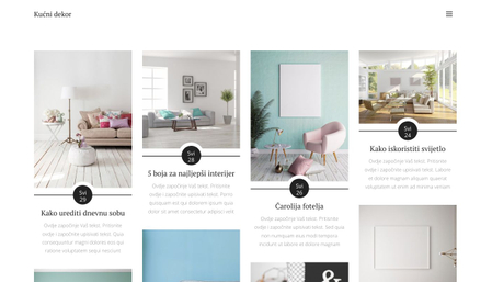 Predložak: Kućni dekor