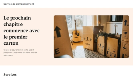 Modèle : Service de déménagement