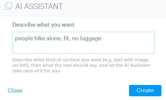 Short AI-prompt example. 