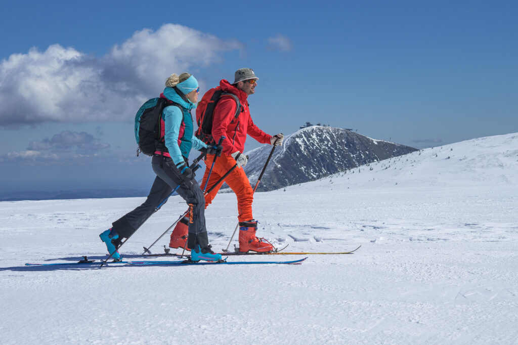 Alena Zárybnická na skialpech 