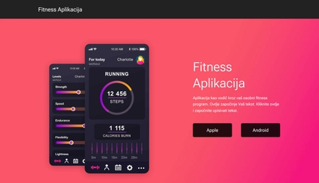 Predložak: Fitness aplikacija