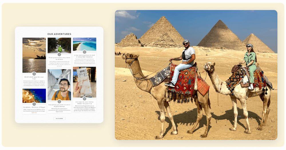 Exemple de Site Web de Digital Nomade