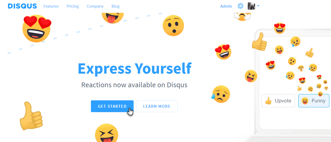 Klikněte na Get started