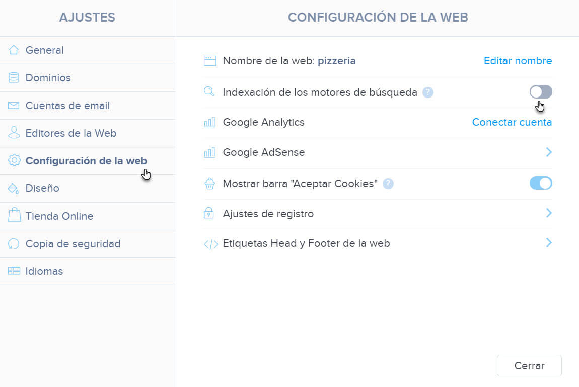 Indexación de los motores de búsqueda