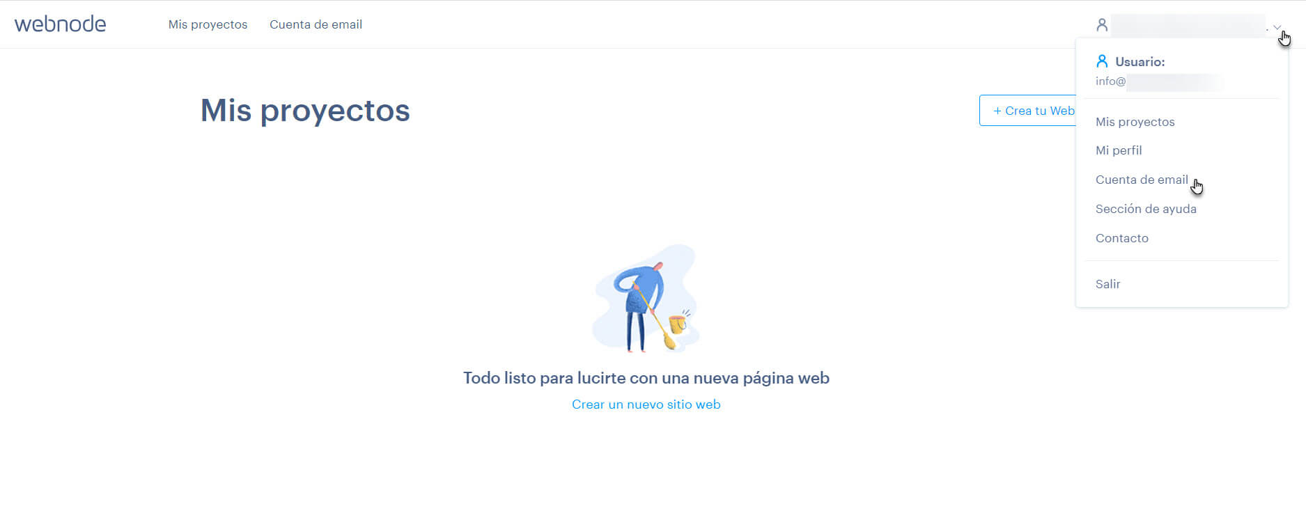Entrar en la cuenta de email