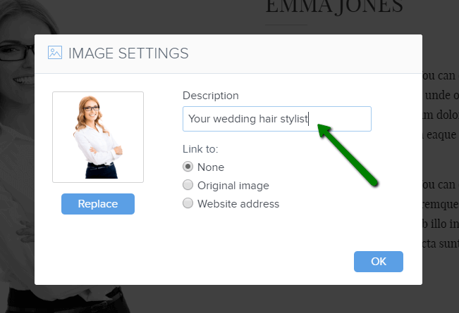 Comment éditer une image dans Webnode