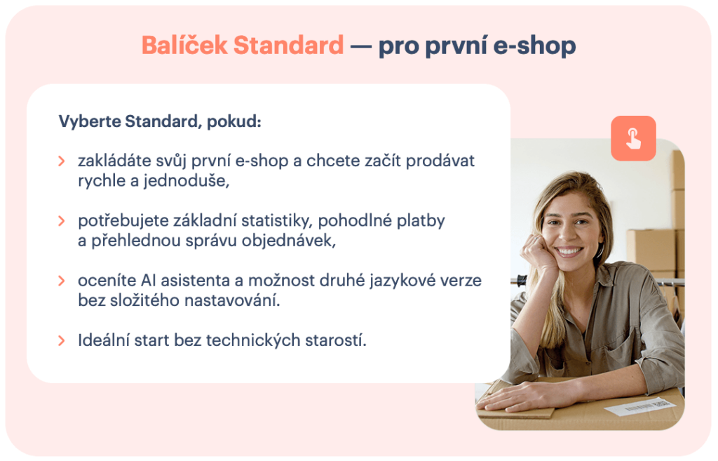 Balíček Standard – pro první e-shop