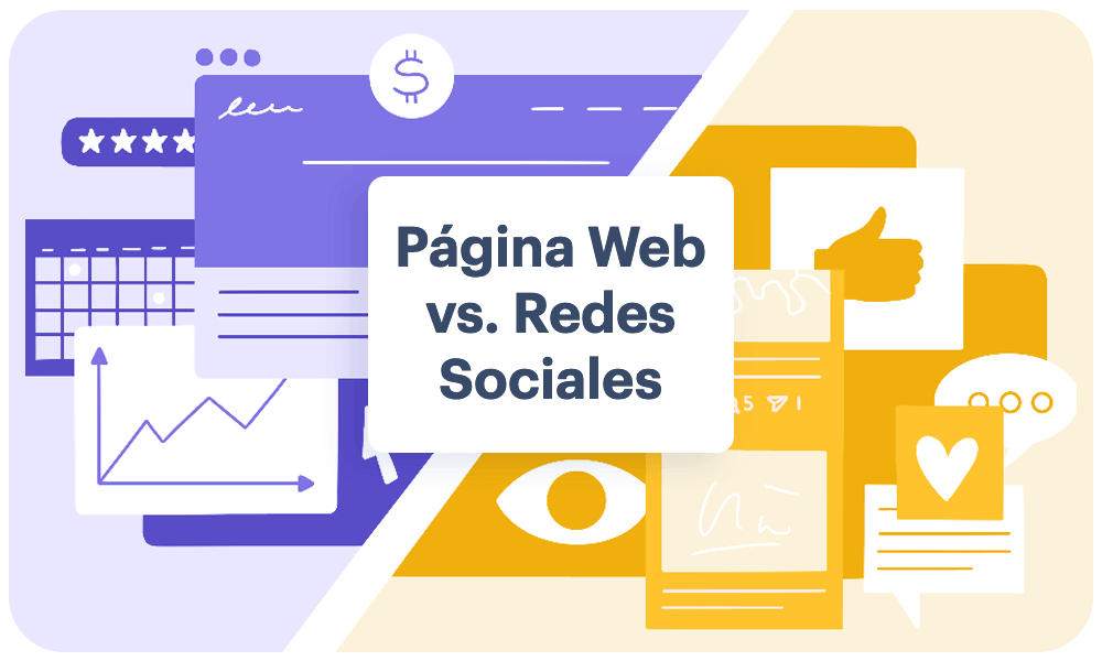 Página web vs. redes sociales - por qué ambas son importantes