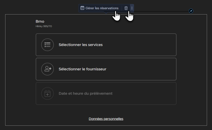 girar les réservations