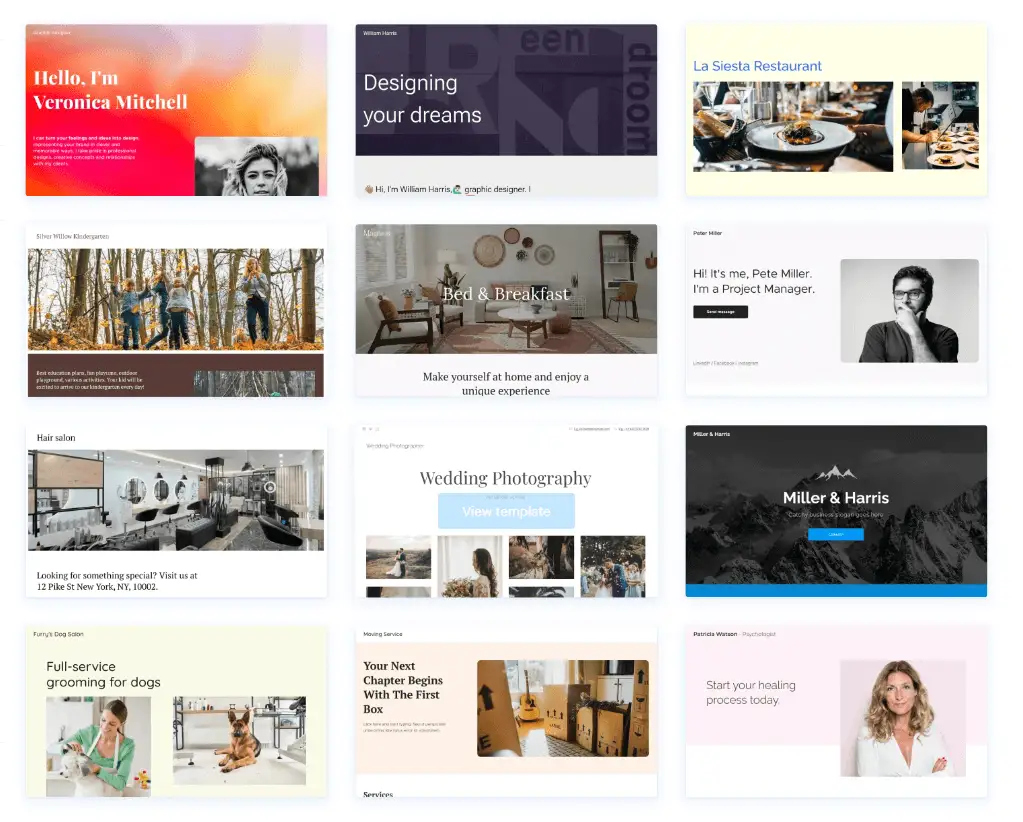 Make a responsive website with Webnode website template